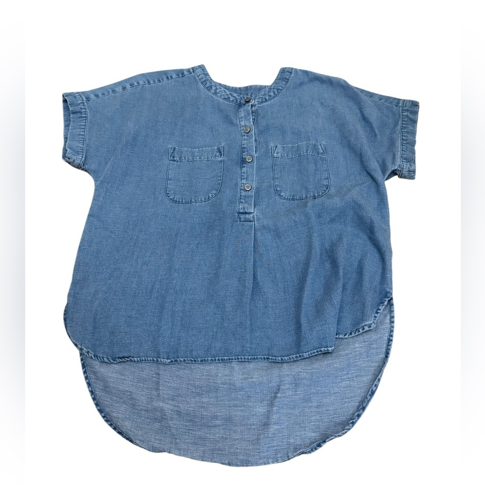 LOFT Blue Button top